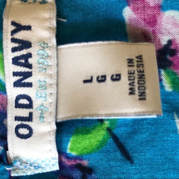 NWOT Old Navy Citron Racerback Floral Tank Top - Picture 4 of 4